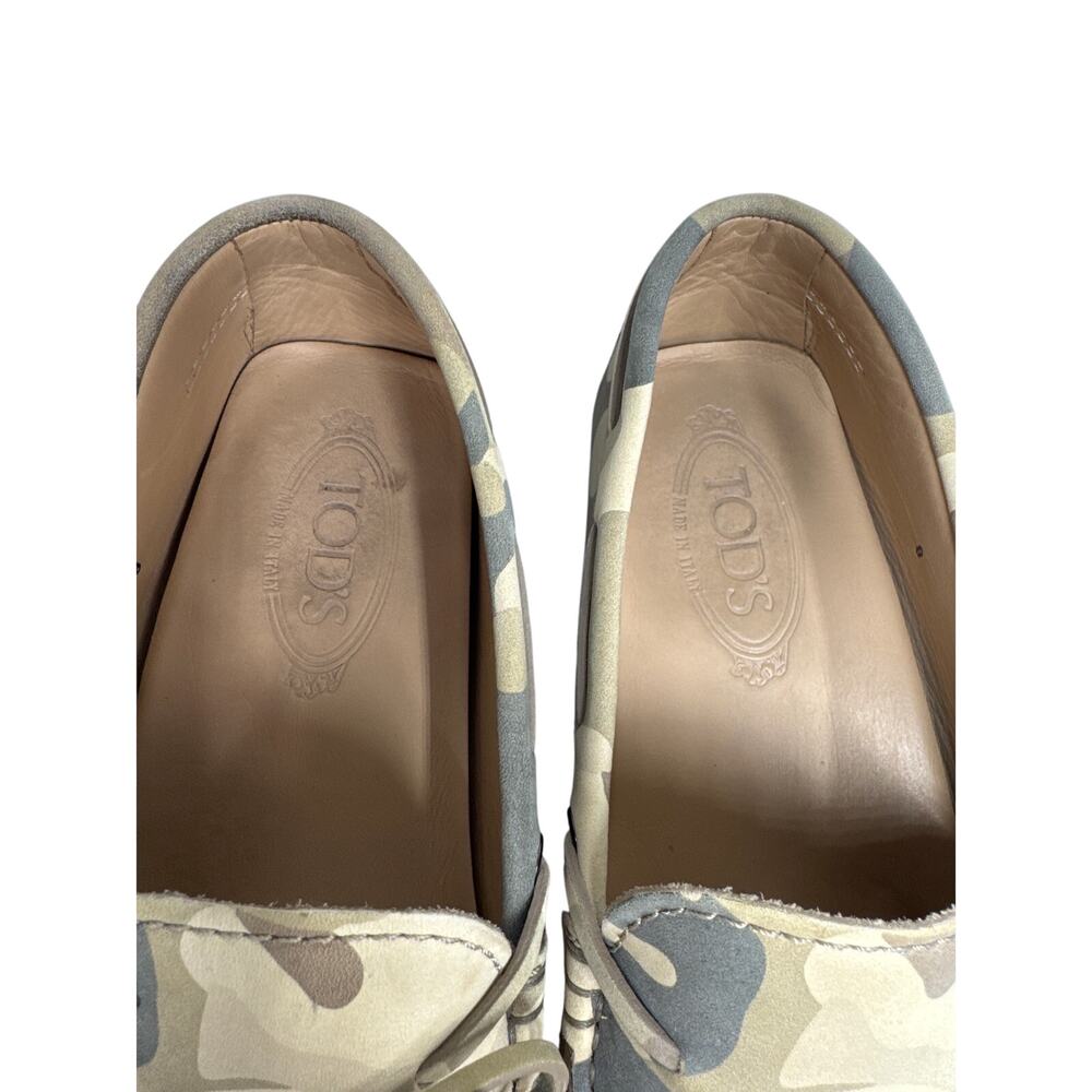 TOD'S Gommino Driving Shoes, Men's Size 8, Camo - Picture 9 of 15